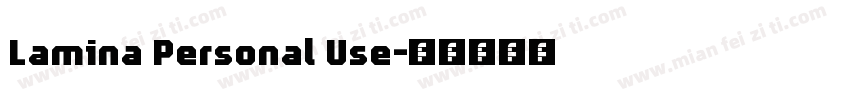 Lamina Personal Use字体转换
